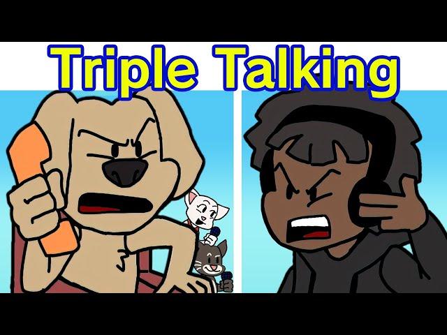 Friday Night Funkin' iShowSpeed VS Ben, Talking Tom and Friends (Triple Talking) (FNF MOD/HARD)