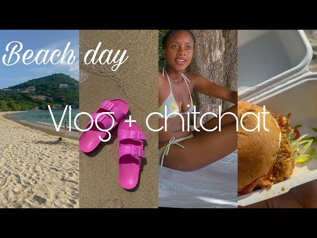 BEACH DAY VLOG | CHITCHAT & SWIM