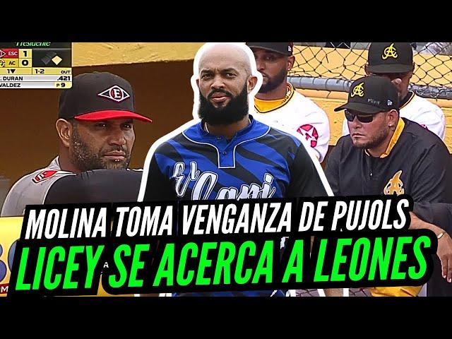 YADIER MOLINA y AlLBERT PUJOLS  Casi a los Golpes en LIDOM l LICEY Se Acerca Al Esogido