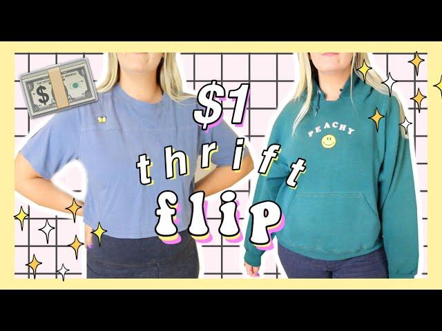 THRIFT FLIP | MAKING $1 THRIFTED CLOTHES TRENDY!