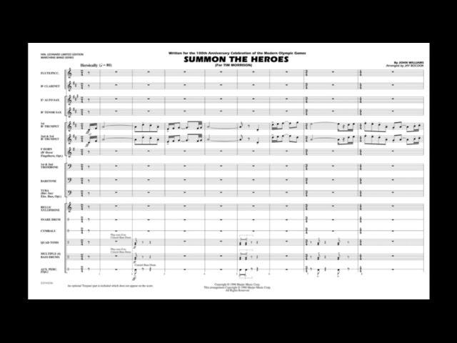 Summon the Heroes by John Williams/arr. Jay Bocook