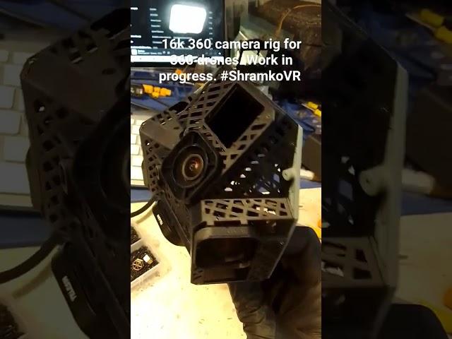 16k 360 camera rig for 360 drones. Work in progress. #ShramkoVR
