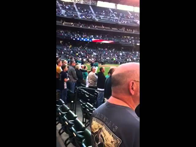 Mike McCready National Anthem Mariners v. Rays 6.3.12