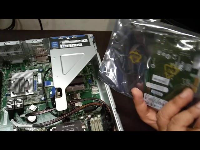 Install Parts on HP server - ethernet card, smart array card and battery on HP Server G10