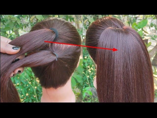 New Ponytail Hairstyle With Trick || Everyday Hairstyle || Easy School, Collage Girl Hairstyle ||