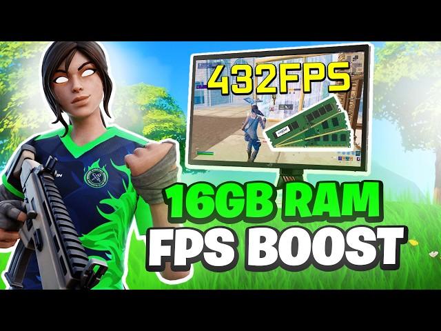 How I Optimized 16GB RAM to Boost FPS in Fortnite! - Fix Stutter & Lag