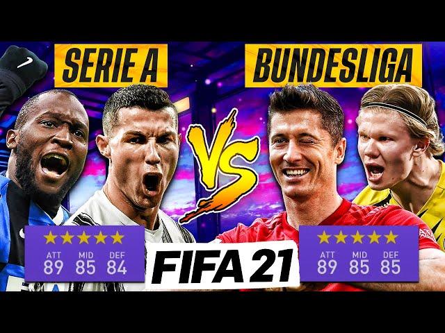 WHO HAS THE STRONGEST LEAGUE IN 2021? SERIE A VS BUNDESLIGA | FIFA 21 CAREER MODE