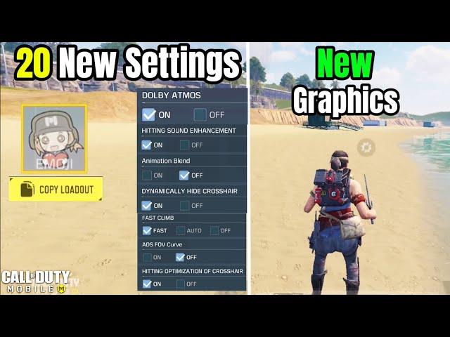 20 New Settings Fully Explained in COD Mobile Battle Royale 2024 | 20 New Settings In CODM 2024