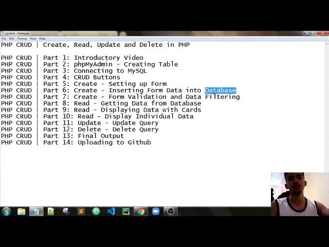 PHP CRUD | Part 1: Introductory Video