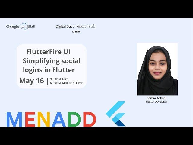 FlutterFire UI - Simplifying social logins in Flutter (Samia Ashraf)