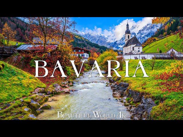 Bavaria 4K - Beautiful Autumn Landscapes, Golden Forests and Majestic Alps - Relaxing Piano 4K