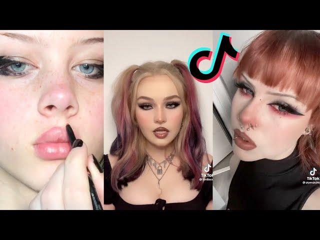 E-girl Grunge Makeup Tutorial | TikTok Compilation 