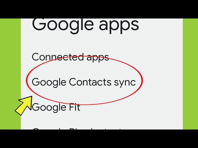 Google Contact Sync Settings in Oneplus Nord ce3