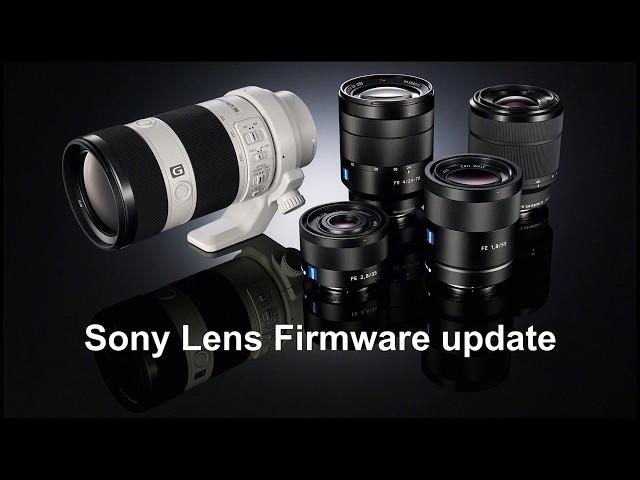 How to update Sony E lens firmware. Video by www.utcinema.com