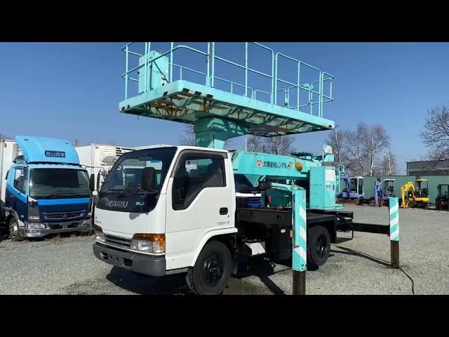 Автовышка-платформа Aichi TZ12A 12 метров на базе Isuzu Elf