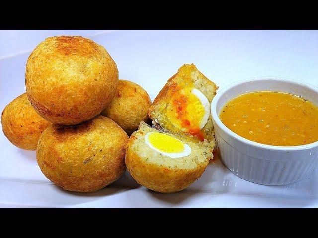 GUYANESE CASSAVA/YUCCA EGG BALL| recipe