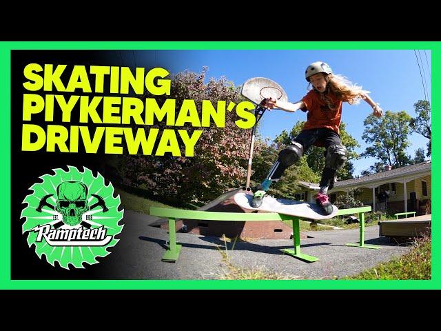 Skate At Home - Skating Ramptech Ramps in Aaron Piykerman's Driveway