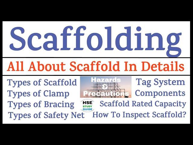 Scaffolding Safety || All About Scaffold In Details || Types of Scaffold/Clamp/Bracing/Safety Net