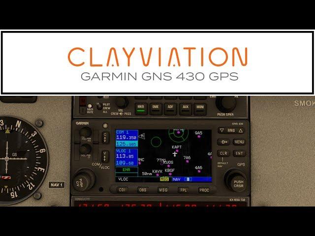 X-Plane 11 - Garmin GNS430 GPS Tutorial - Five Common Functions To Know