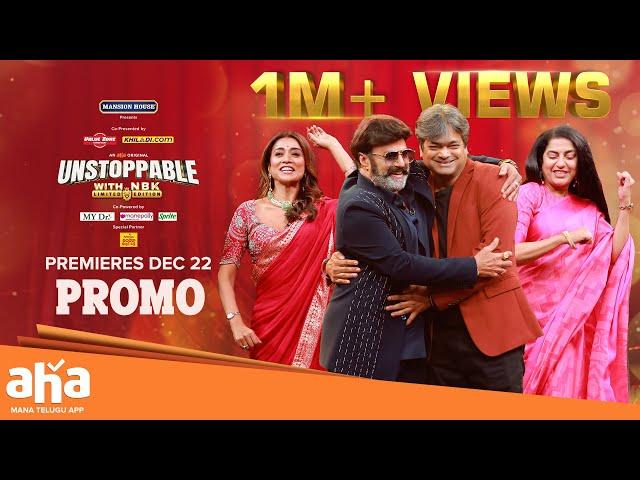 Unstoppable With NBK Episode Promo | Shriya, Suhasini | Harish Shankar | Premieres Dec 22