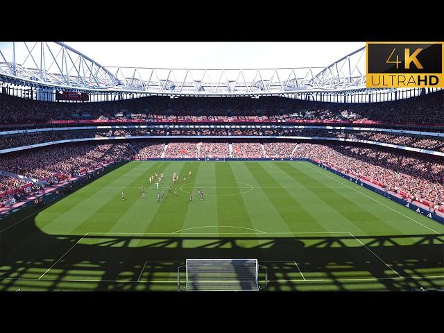 4K | PES 2024 Ultra Realism Graphics & Sound Mod | Arsenal vs Wolves | Premier League 24/25