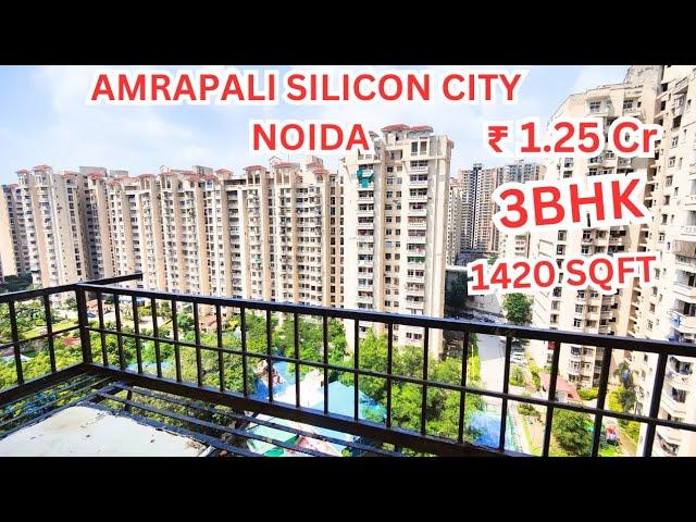 3 Bhk flat in sector 76 Noida | Amrapali Silicon City | 1420 SQFT | 1.25 Cr | Registry |