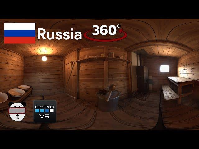  360° Siberian Sauna | Lake Baikal, Russia 【GoPro VR Travel | 360 Video】