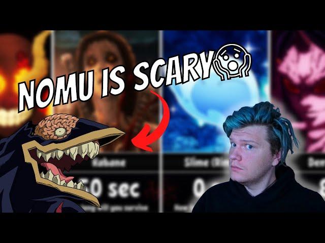 Nomu is SCARY!! How Long Could You Survive Against Anime Monsters React