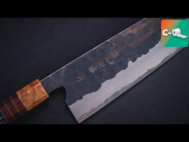 Fujiwara Denka Gyuto 210mm and Eggplant | C-Roll