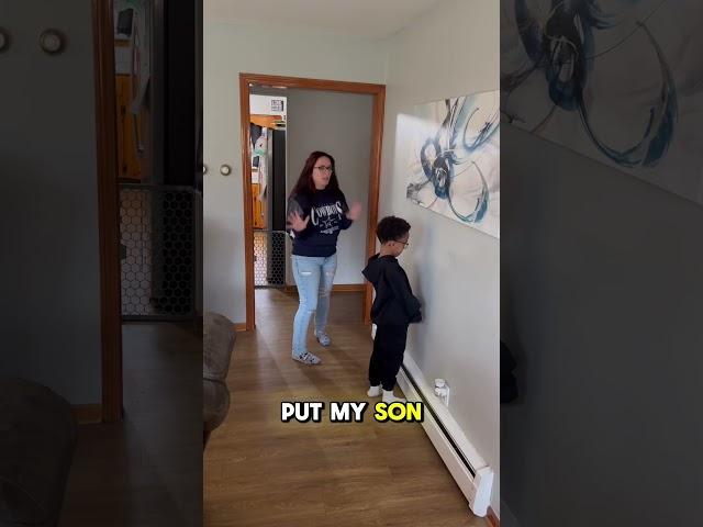 Dad puts kid in timeout #shorts