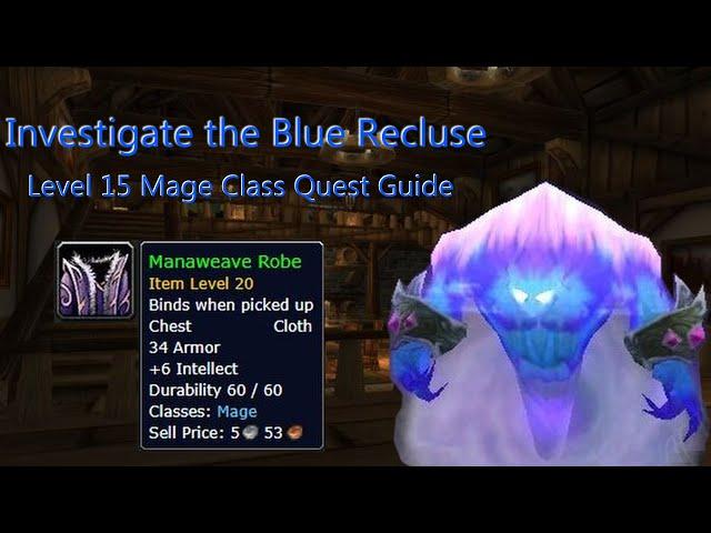 Investigate The Blue Recluse - Mage Class Quest Guide - Spawn One Rift Spawn at A Time