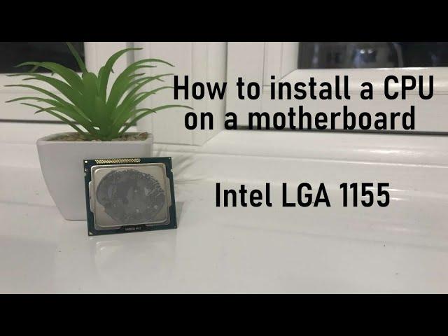 How to install a CPU on a motherboard Intel LGA1155 Tutorial