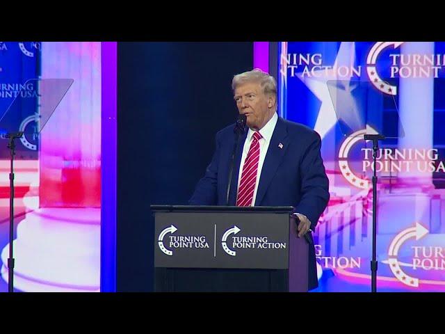 President-elect Donald Trump speaks at event in downtown Phoenix