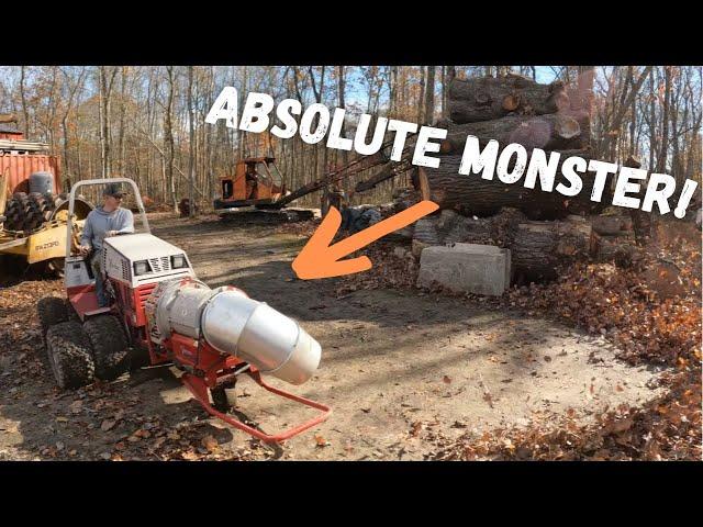 4x4, Diesel Powered, TURBINE Leaf Blower! (Ventrac Tractor)