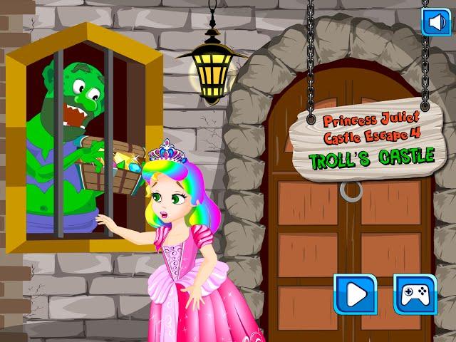 Princess Juliet Troll's Castle Escape- Game Walkthrough