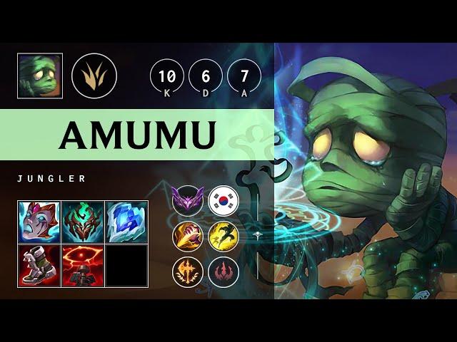 Amumu Jungle vs Graves: Dominating - KR Master Patch 14.20