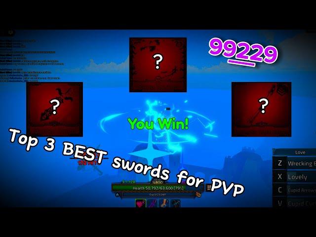 Top 3 BEST swords for pvp in King Legacy Update 7!