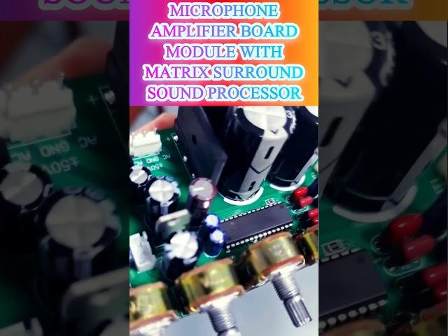 DIY MICROPHONE AMPLIFIER BOARD MODULE WITHMATRIX SURROUND SOUND PROCESSOR#NIXIE#CPU #ROBOTIC