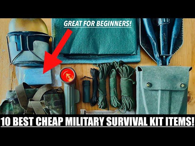 Why These Are The 10 Best & Cheap Military Survival Kit Items For Beginners!