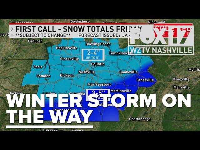 Winter storm watch issued for East Tenn. counties with up to 4 inches of snow expected in Midstate