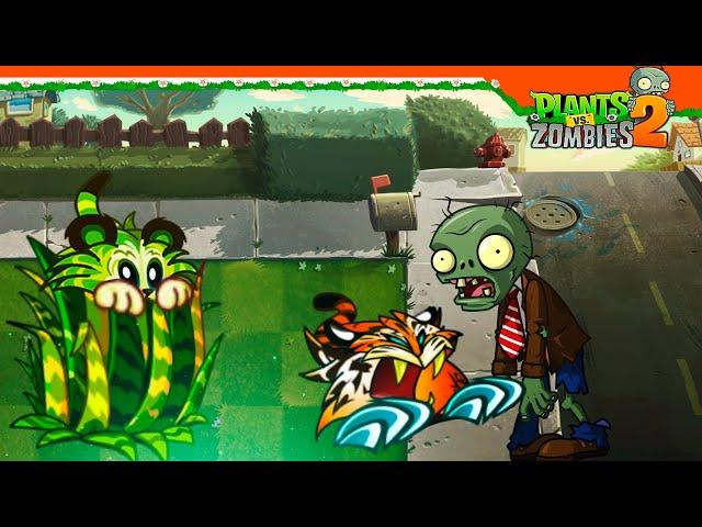  НОВОЕ РАСТЕНИЕ ТИГРОВАЯ ТРАВА ИМБА!  Plants Vs Zombies 2 (Растения против Зомби 2) Прохождение