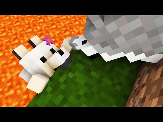 WOLF SAVES MOM FROM LAVA | Wolf Life Episode 5