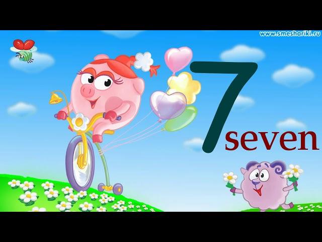 Учим цифры на английском языке от 1 до 10. Learning numbers from 1 to 10