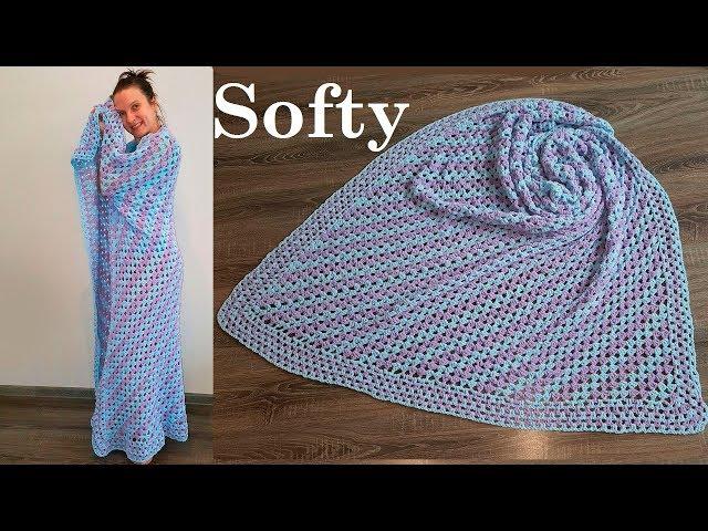 МОЙ ПЛЮШЕВЫЙ ПЛЕД из Softy ЛЮБОВЬ и РАЗОЧАРОВАНИЕ от Alize ОТЗЫВЫ О ПРЯЖЕ Alize Softy