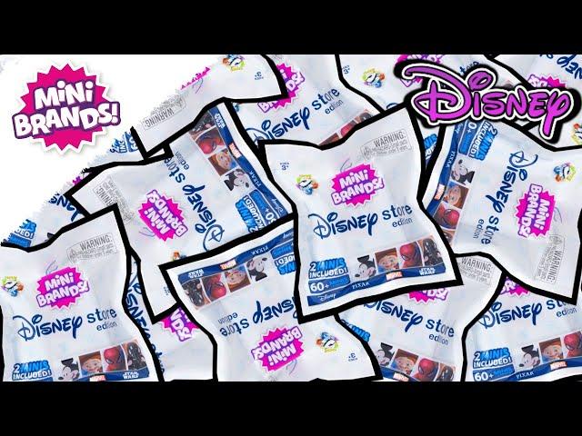 UNBOXING DISNEY STORE MINI BRANDS PACKS FROM FIVE BELOW! Zuru 5 Surprise Toy Blind Bag Opening!!