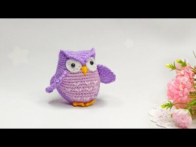  Be sure to tie  Knitted bird - Owl UUK crochet amigurumi 