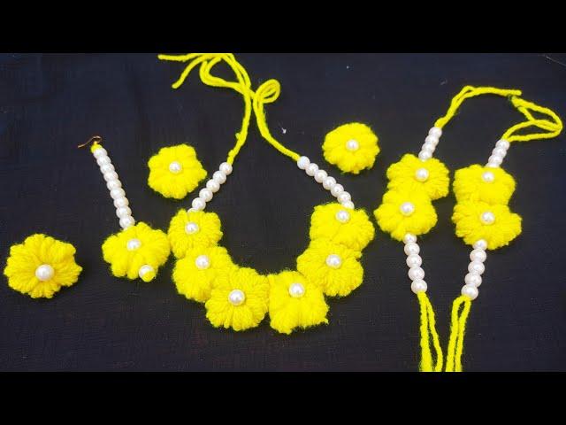 How to make floral jewelry for different ceremony || Beautiful handmade diy at home only