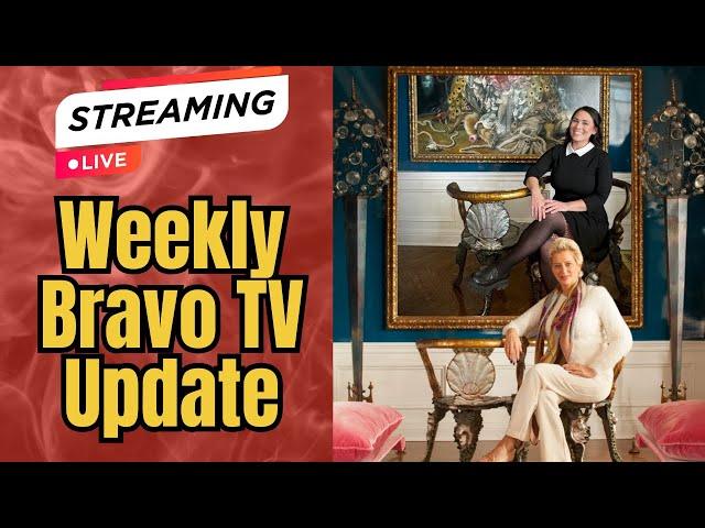 LIVE:  Weekly Bravo TV "News", RHOP, Below Deck Sailing, RHONY, RHOSLC, RHOC