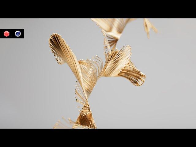 Create this awesome organic turbulence effect - Cinema4D Redshift Tutorial