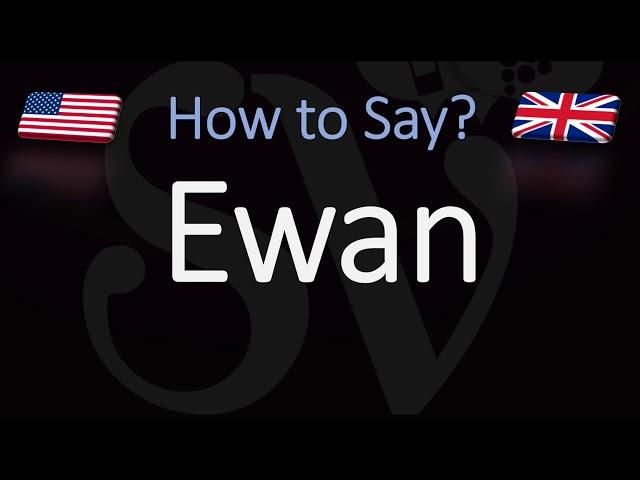 How to Pronounce Ewan? (CORRECTLY) e.g. Ewan McGregor Pronunciation